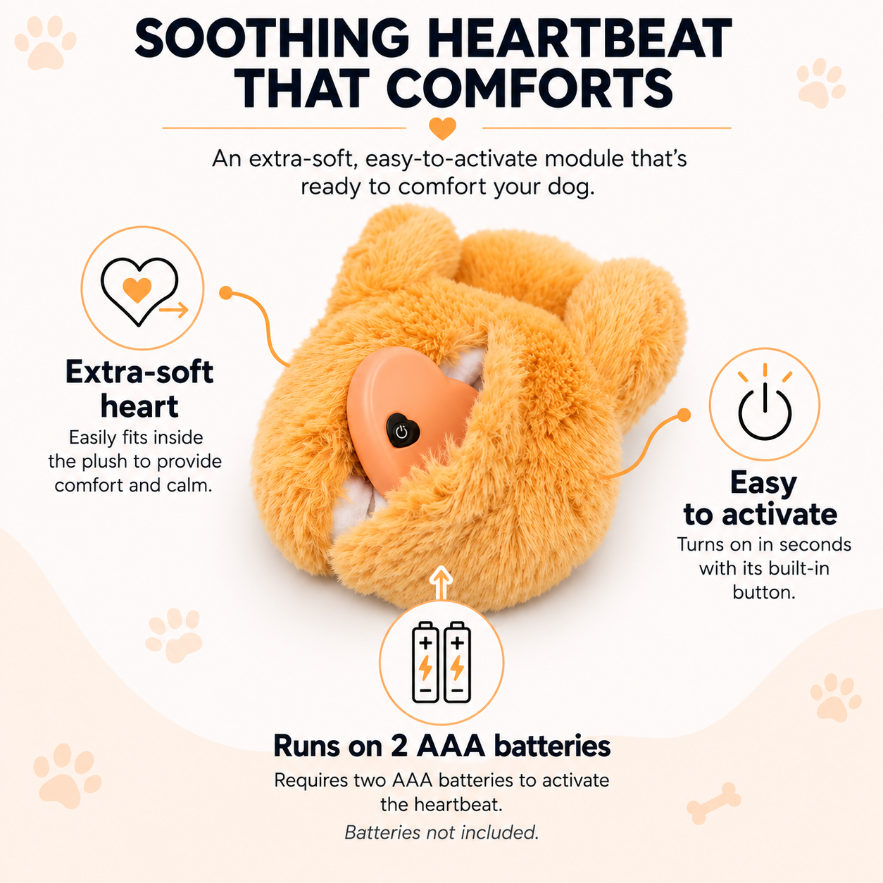 Peluche Calmante para Mascotas